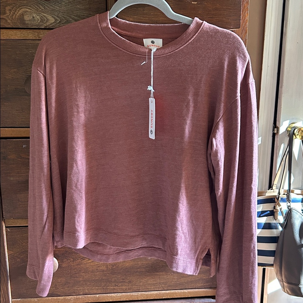 Sundry Rose Long Sleeve Top